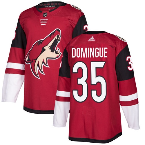 Adidas Coyotes #35 Louis Domingue Maroon Home Authentic Stitched NHL Jersey